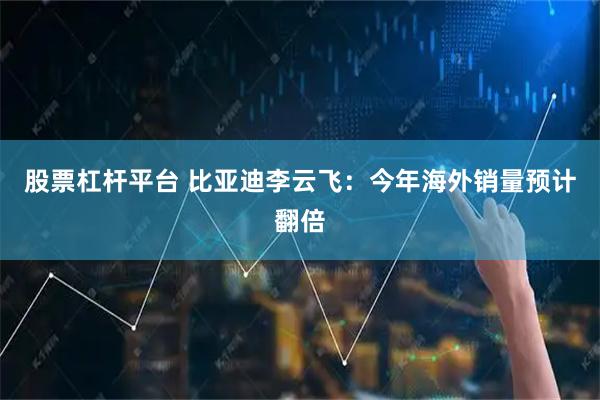 股票杠杆平台 比亚迪李云飞:今年海外销量预计翻倍