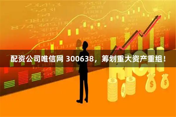 配资公司唯信网 300638，筹划重大资产重组！